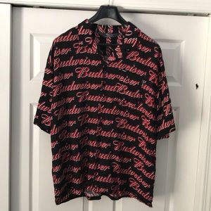 Budweiser x BeenTrill all over blouse